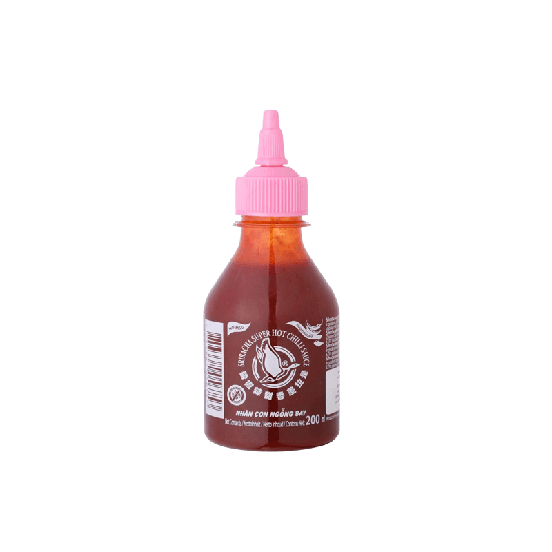 Flying goose brand Sriracha super hot chilli sauce no MSG 200ml