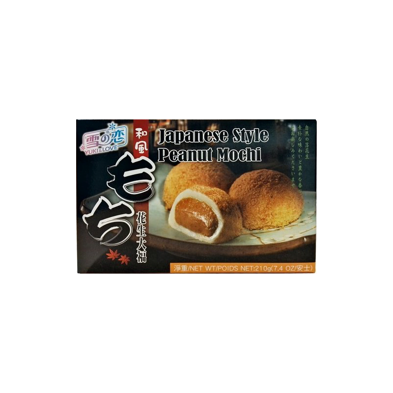 yuki love japanese style peanut mochi 210g